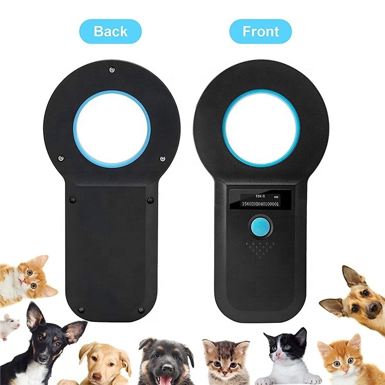 134.2khz Handheld Portable Micro USB Animal Ear Tag Reader Long Range Animal Rfid Microchip Reader