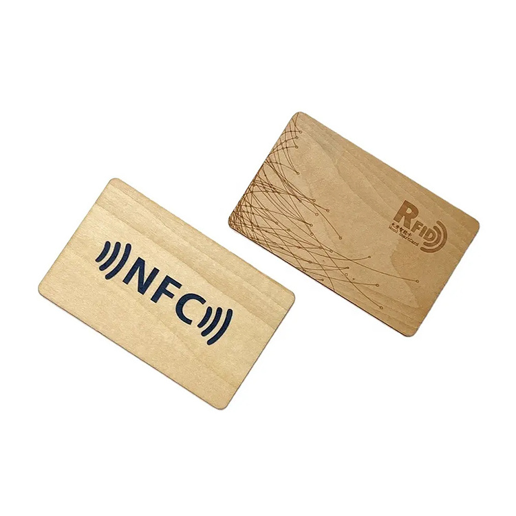 Transparent and blank tag digital smart NFC business card & rfid nfc wood cards