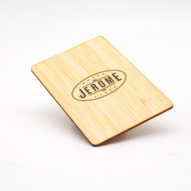 Hot Sale Eco-friendly Laser Engraved NFC Wooden Cards Passive 13.56mhz NTAG213 NTAG215 NTAG216 Smart RFID Wood Card