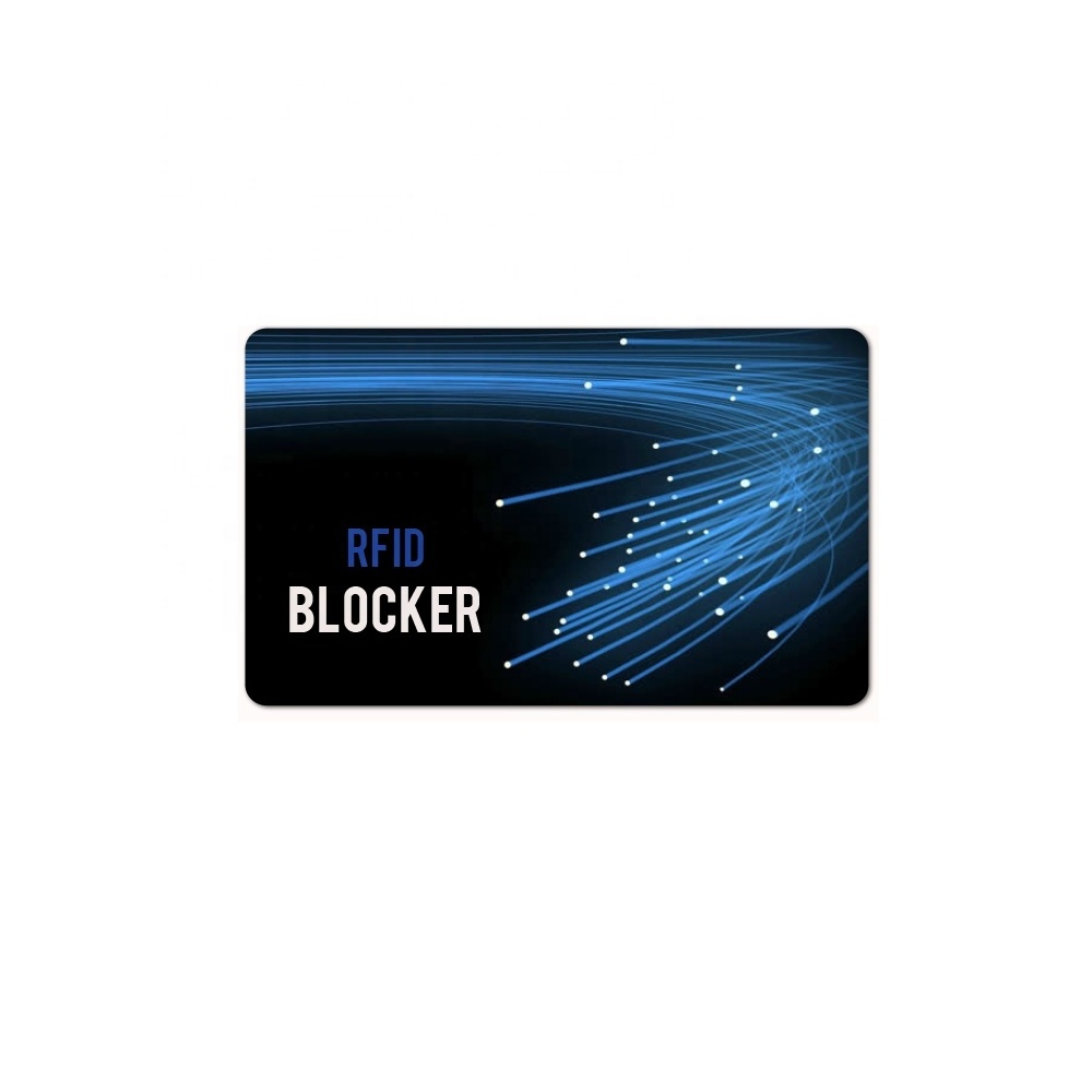 Anti Scanner 13.56MHz Credit Card RFID Blocker NFC Card Skimmer Chip RFID Blocking Card