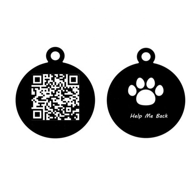 Waterproof Qr Code Animal Tracking NFC RFID Anti-lost Pet Epoxy Keychain Tag