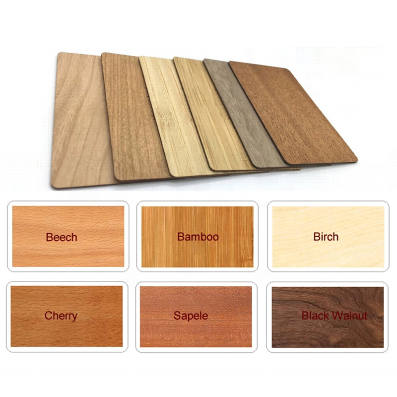 NFC Eco Friendly Wooden Card Smart Cards With Customized HF Chip