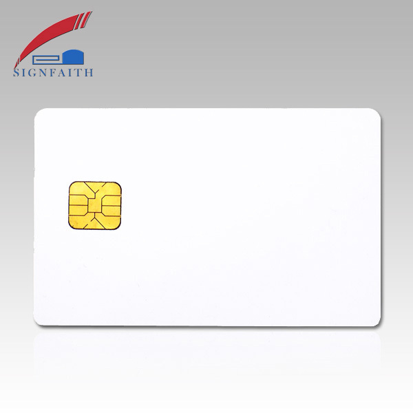 Blank Chip Landing Smart PVC SLE4428 IC Card with Magnetic Stripe