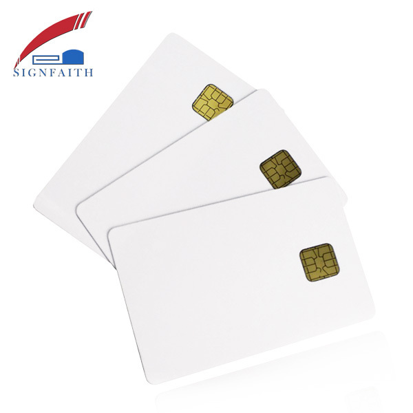 Blank Chip Landing Smart PVC SLE4428 IC Card with Magnetic Stripe