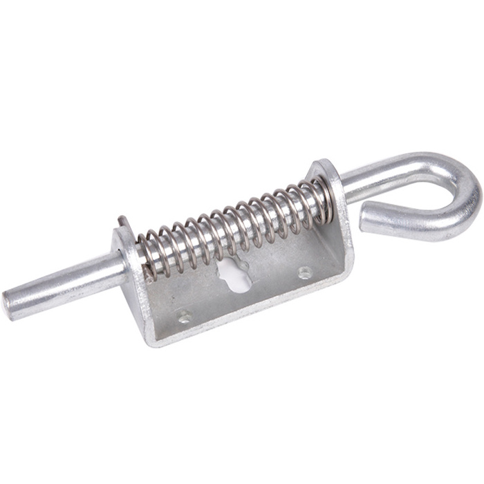 OEM style spring loaded trailer zinc plated locked  Bolt Gate Latch heavy spring finger pull latch slam bolt Spring Loaded latch