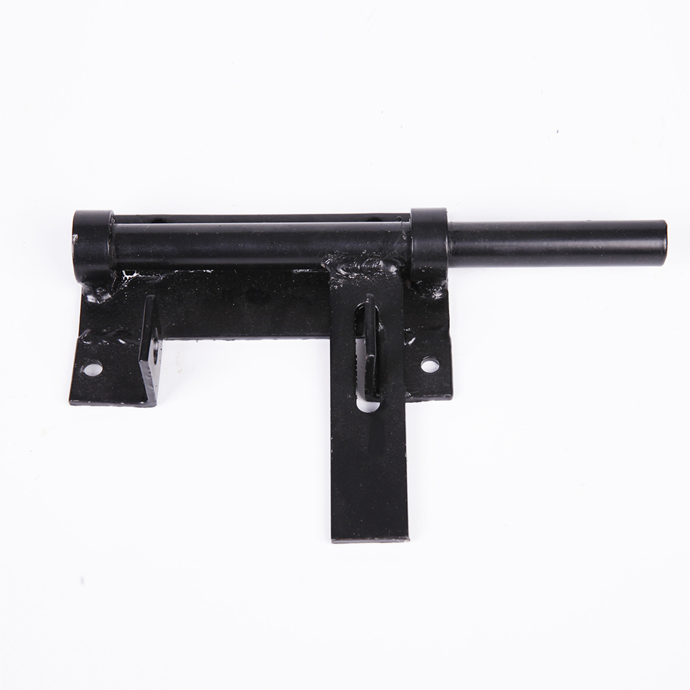 High Quality Black steel Lockable One Side Two Sided Gate Latch Powder Coated Latch Hardware Fence Latch