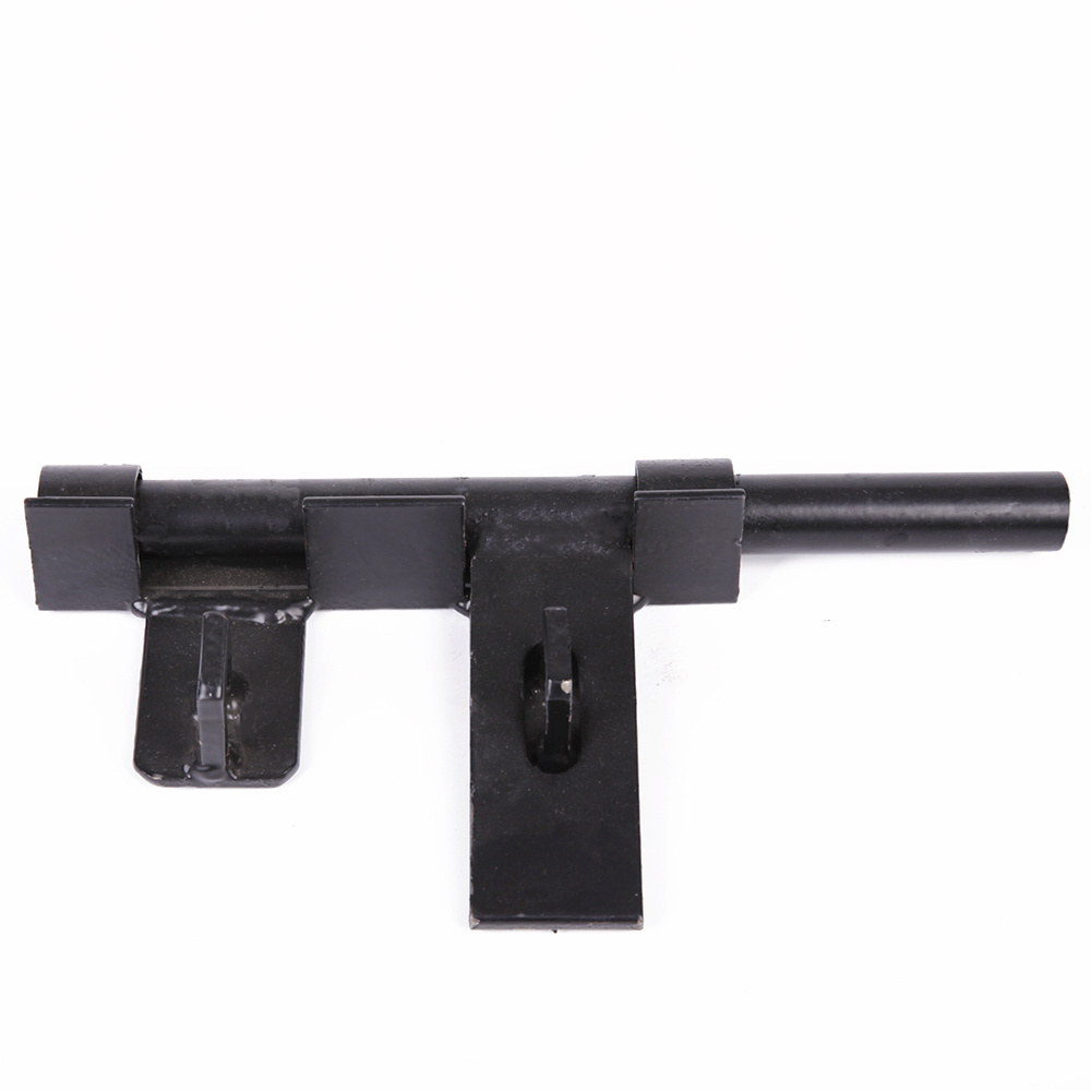 High Quality Black steel Lockable One Side Two Sided Gate Latch Powder Coated Latch Hardware Fence Latch