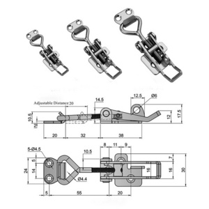 Latch Hardware Adjustable Toggle Spring Latches Electric Cabinet Lock over center latch