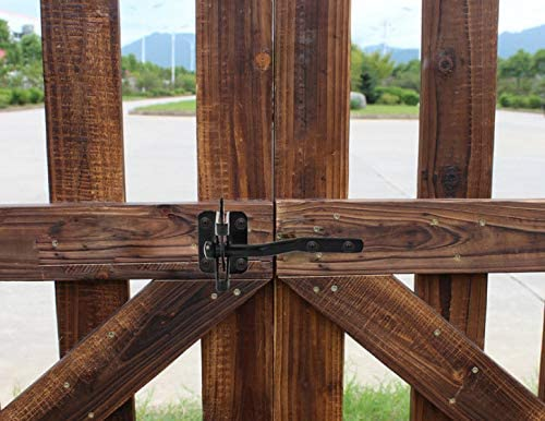 Self-Locking Gate Latch for Wooden Fence Heavy Duty Automatic Gravity Lever Door Latches