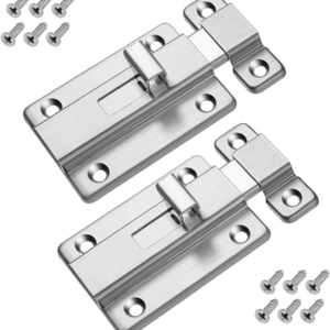 DOOR LATCH / TWO-WAY SLIDE LATCH,  STAINLESS STEEL SATIN POLISHED