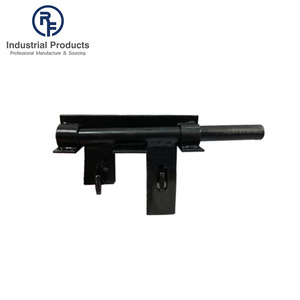 Black Powder Coated Finish Gate Hardware Steel Lockable Welded on Sliding Door Bar Fence Latch