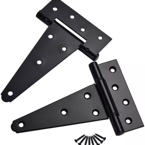 Wholesale Hardware Hidden Heavy Duty Swing Door Hinges Black Decorative Tee Hinge Gate T Hinge