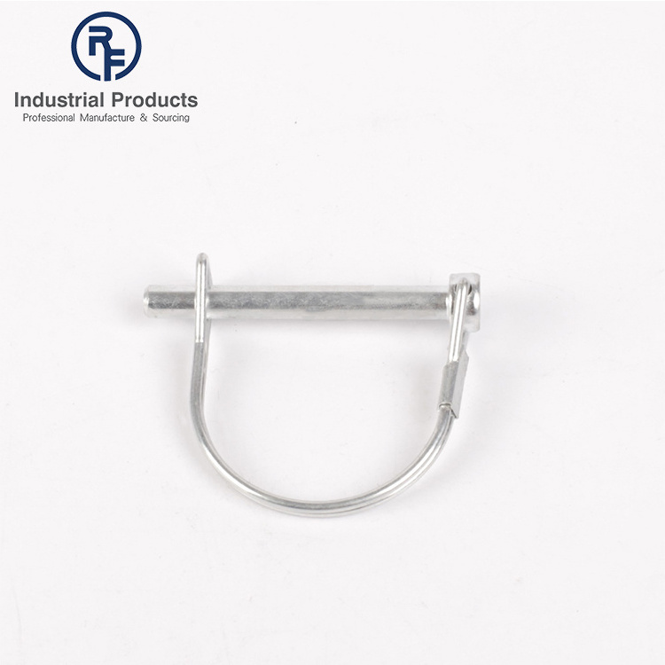 OEM style safety zinc coated round linch wire lock/snapper D-ring quick release lock pin