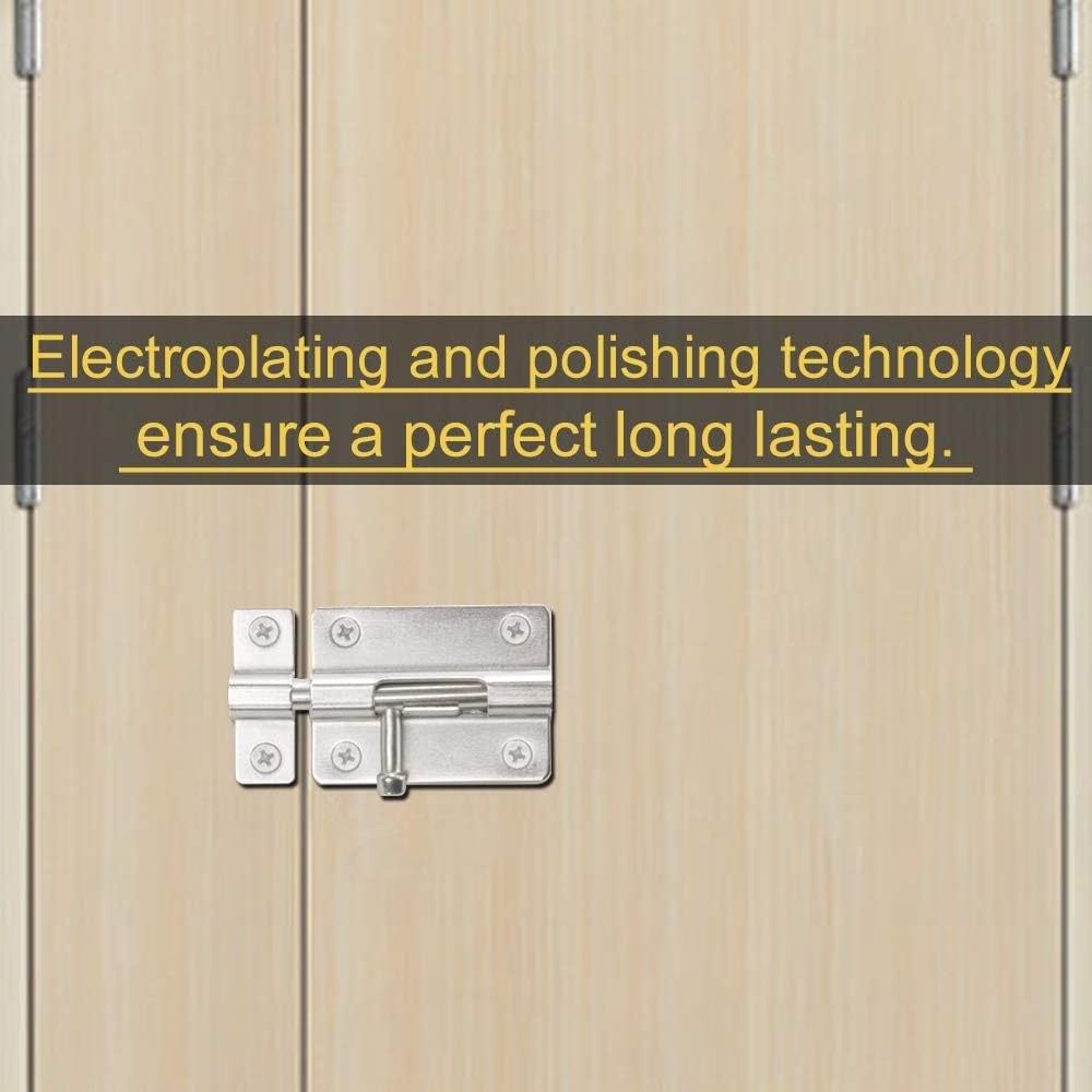 Door Security Slide Latch Lock Heavy Duty Solid Thicken Steel 4 inch Gate zinc plated Barrel Bolt