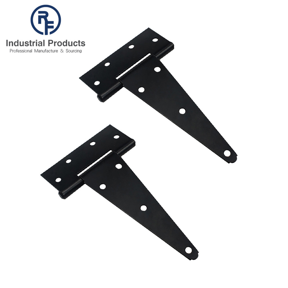 Wholesale Hardware Hidden Heavy Duty Swing Door Hinges Black Decorative Tee Hinge Gate T Hinge