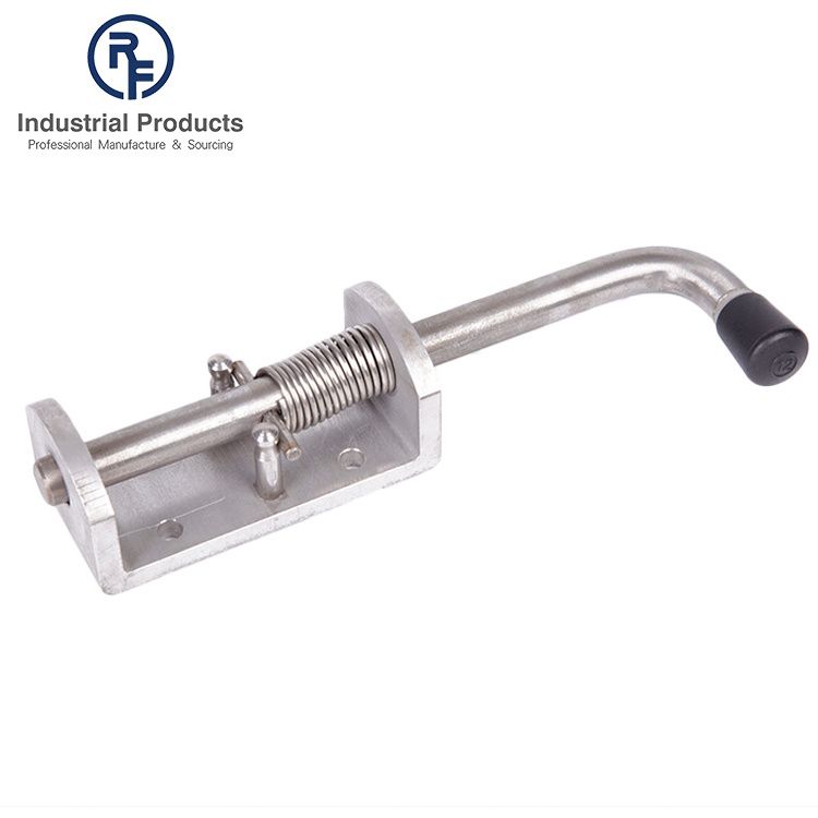 Factory Direct Sales Hardware Self Locking Stainless Steel Bolt Lock Spring Loaded Fence Gate Latch