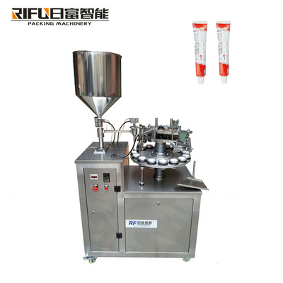 Semi Automatic Super Glue Silica Gel Aluminum Grease Oil Cartridge Tube Silicone Filling Sealing  Machine