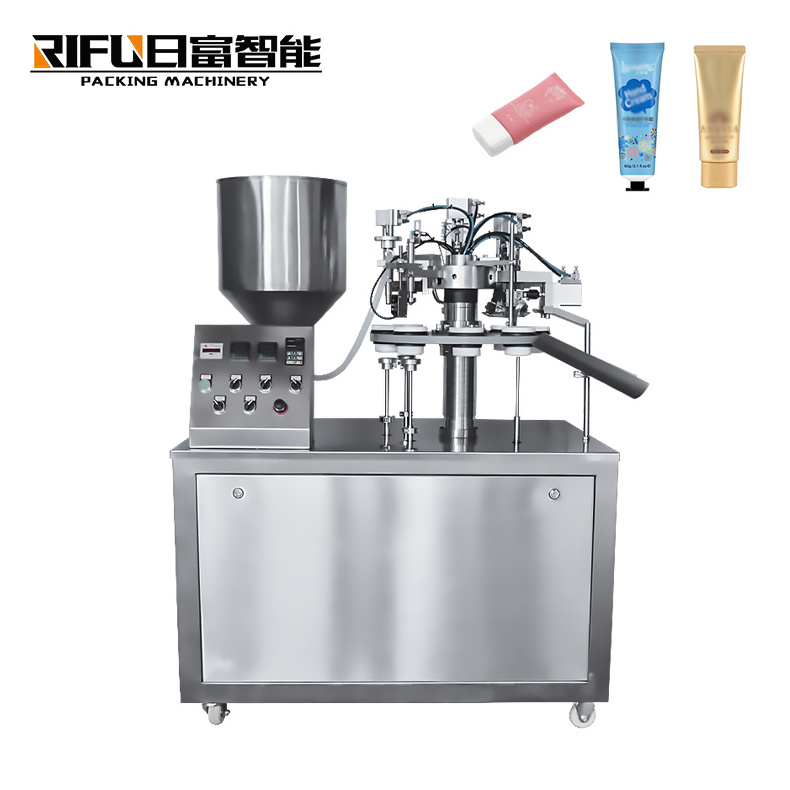 Semi Automatic Super Glue Silica Gel Aluminum Grease Oil Cartridge Tube Silicone Filling Sealing  Machine