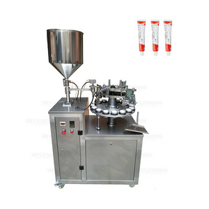 Semi automatic ultrasonic aluminum tube filling sealing machine for cosmetic cream