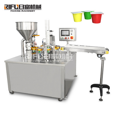 Automatic yogurt  pudding ice cream water jelly cup filling sealing machine yogurt packaging machine