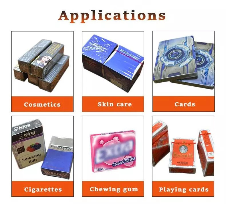 Playing cards Box Cellophane Overwrapping Machine/Chewing gum Cellophane Wrapping Machine/Cellophane Wrapper