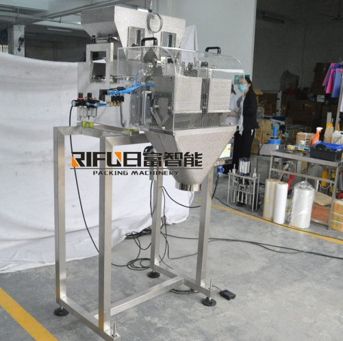 Automatic Double-head Electric Scale Potato Chips Candy Spice Granule Filling Machine