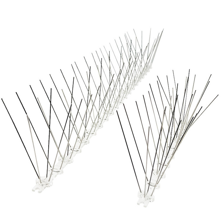 Professional  Plastic Bird Spike anti pigeonstainless steel  thorn 50cm 20/40/60 nail bird control nail bird spike