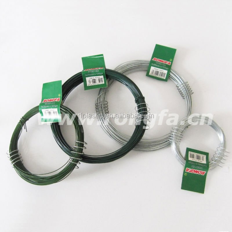 100 m colored Painted Galvanized Iron wires garden plant tie wires painted black green steel wires garden binding ties