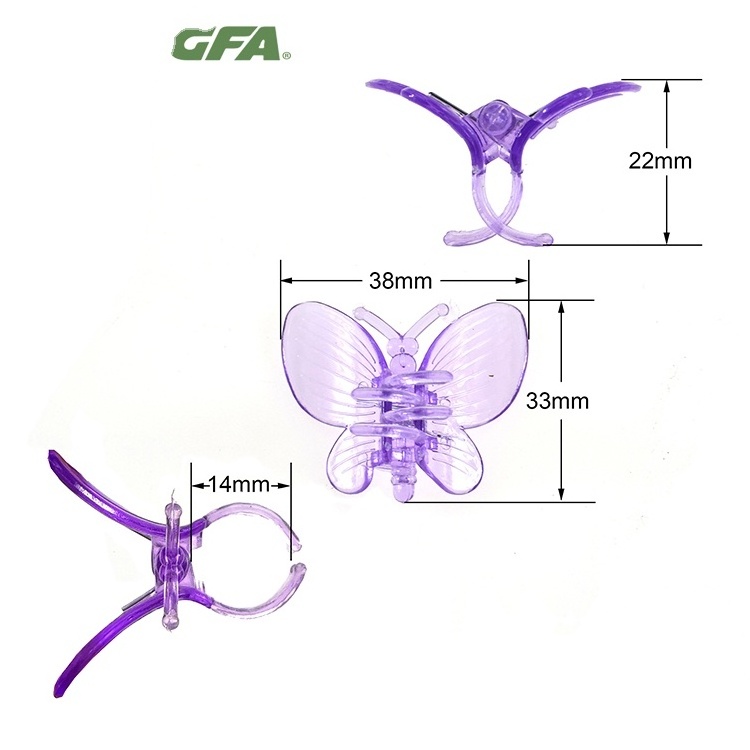 Plastic butterfly /dragonfly clips /flower claw clip Gardening Plant Orchid Clip