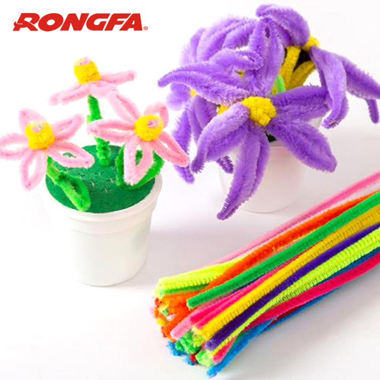 Education Kids Toys Classical Craft Supplies Colorful Glitter Chenille Stem Pipe Cleaners