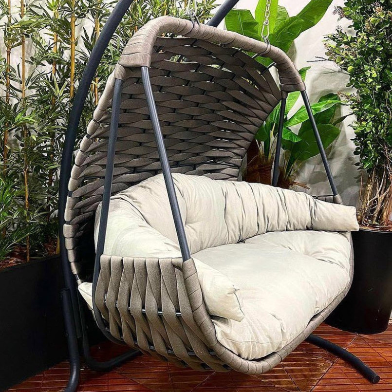 Exclusive Patio Swing Chair for Indoor and Outdoor High Quality Egg Chair With Stand