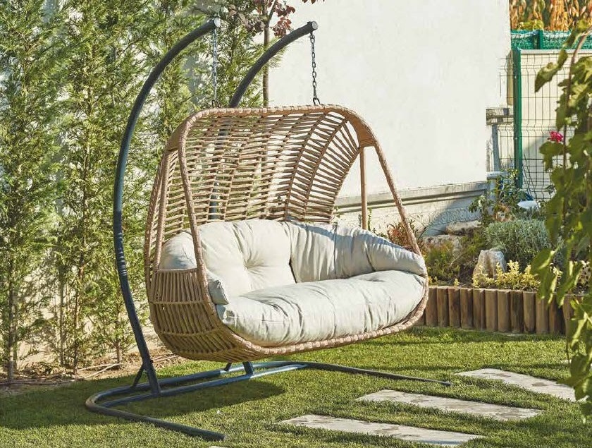 Patio Garden Swing Chair Rattan Egg Chair Terrace Wicker Indoor Outdoor Swing Chair