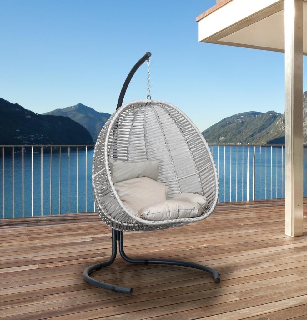 Modern Swing Chair with Stand Indoor Outdoor Patio Swings Hanging Egg Chair Garden Furniture Hot Selling Patio Swing Hammock