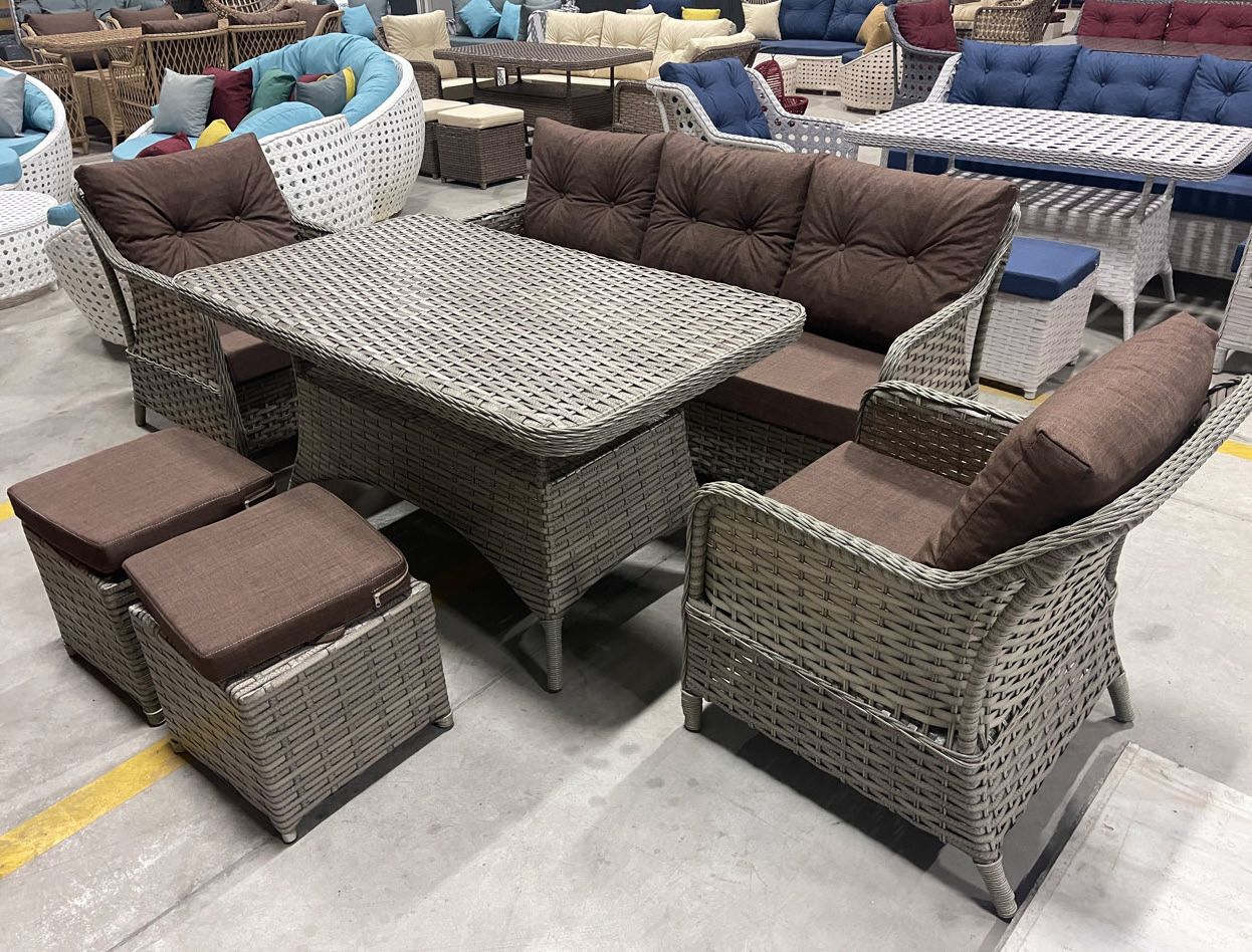 Rattan Garden Sofa Set Outdoor Garden Furniture Wicker Garden Sofa Dining Table Exclusive Quality Wholesale Rattan Furniture