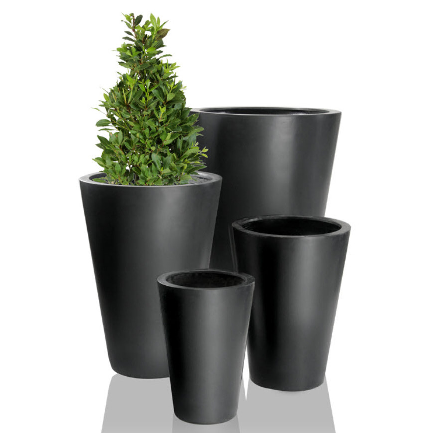 Fiberglass Planter Flowerpot Modern Indoor and Outdoor Flower Vase Hotel Decoration Restaurant Decor Garden Vases