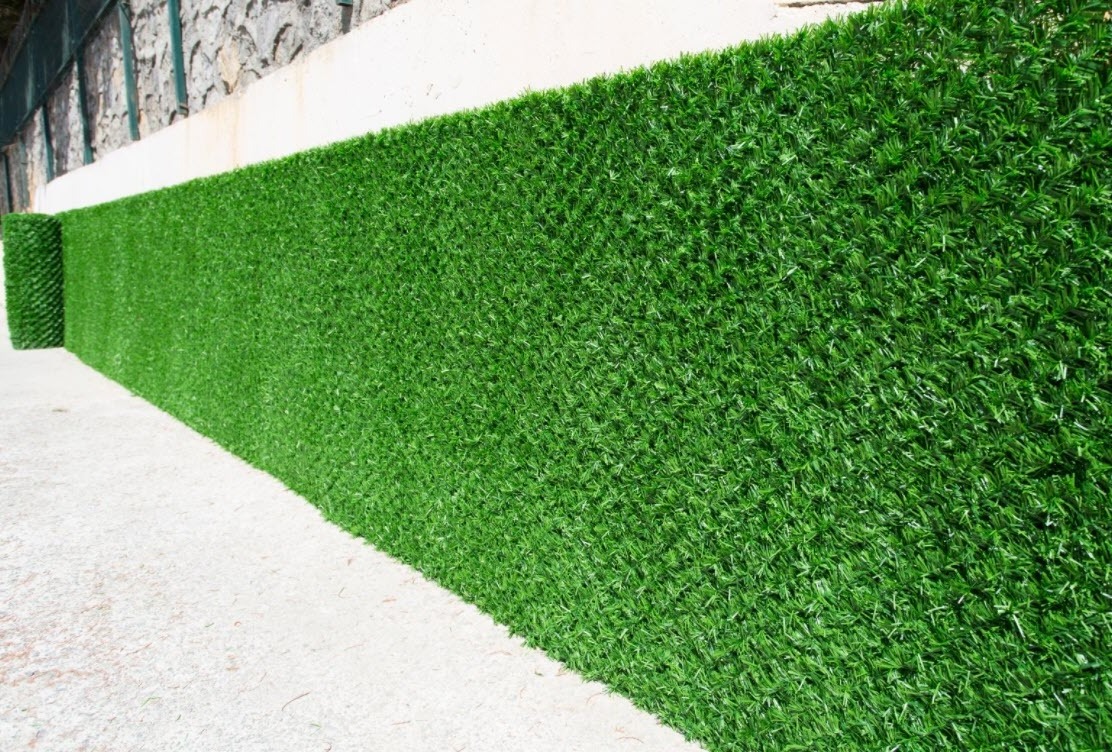 Artificial Grass Fence Wall Grass Green PVC Fence Turkey Landscaping Decoration