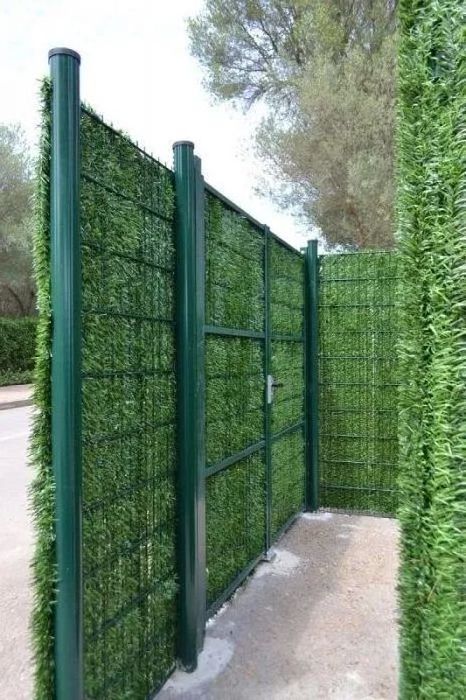 Artificial Grass Fence Wall Grass Green PVC Fence Turkey Landscaping Decoration