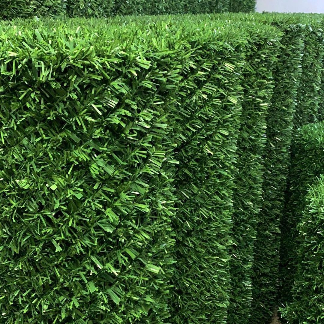 Artificial Grass Fence Wall Grass Green PVC Fence Turkey Landscaping Decoration