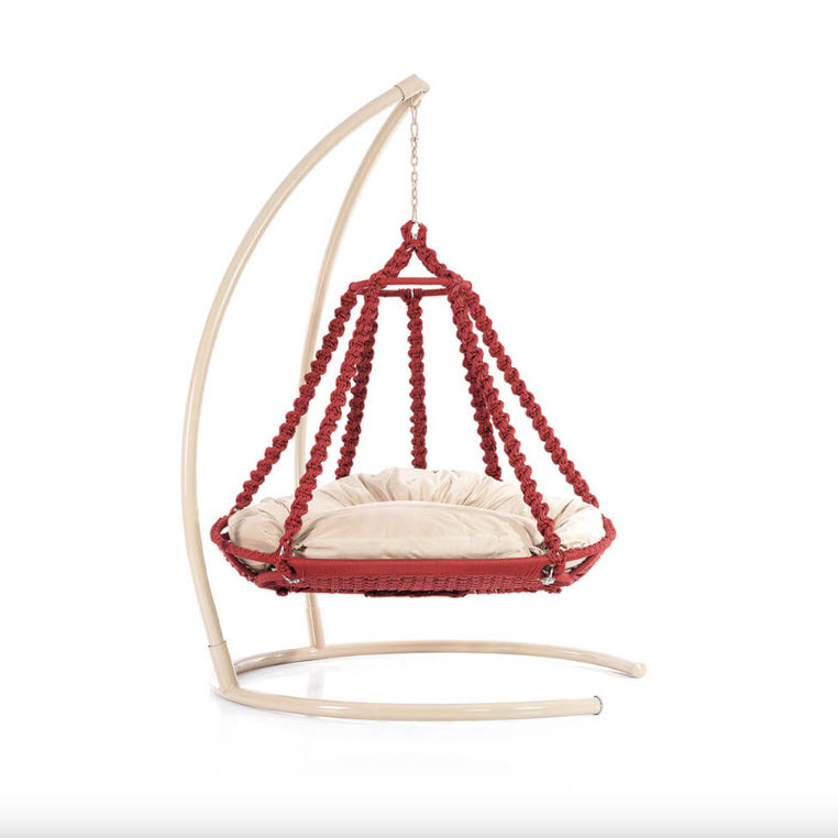 Rope Swing Chair Modern Design Exclusive Quality Rope Hammock with Stand for Indoor and Outdoor Patio Furniture Garden Furniture