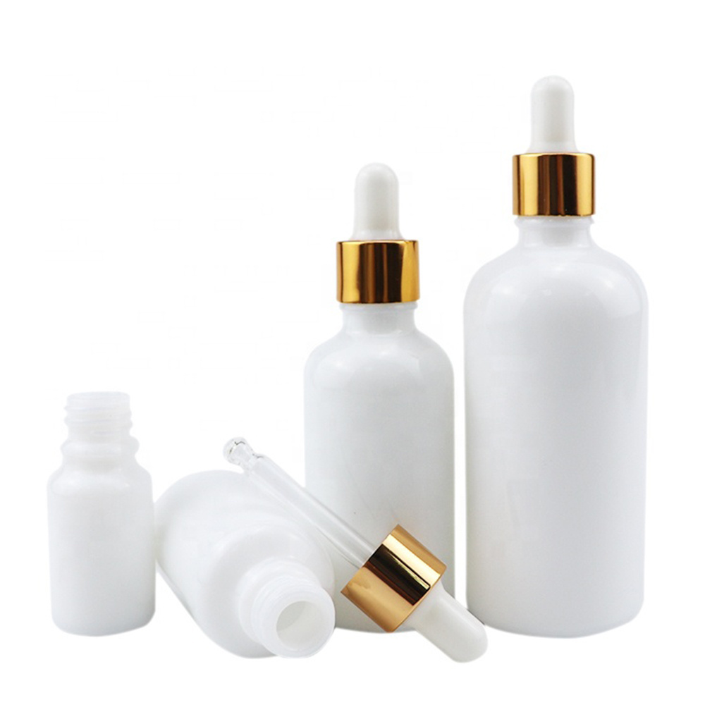 10ml 15ml 30ml 50ml 100ml Glass Dropper Bottles With Gold Collar Essential Oil Bottle Beard Oil Dropper Bottle