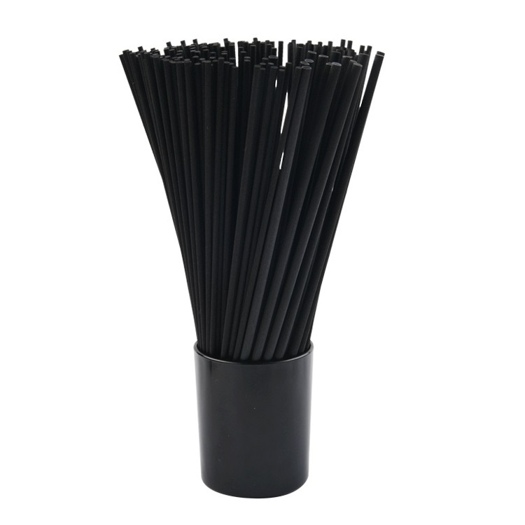 Black color 4mm*25cm reed diffuser fiber rattan stick for air freshener