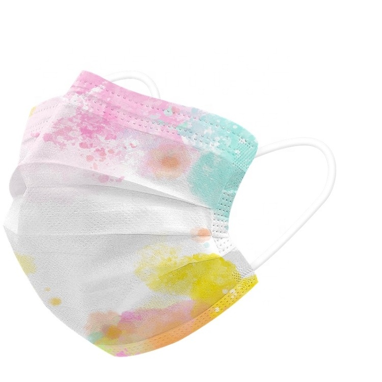 China professional colorful protective breathable disposable dust-proof 3 ply mouth mask