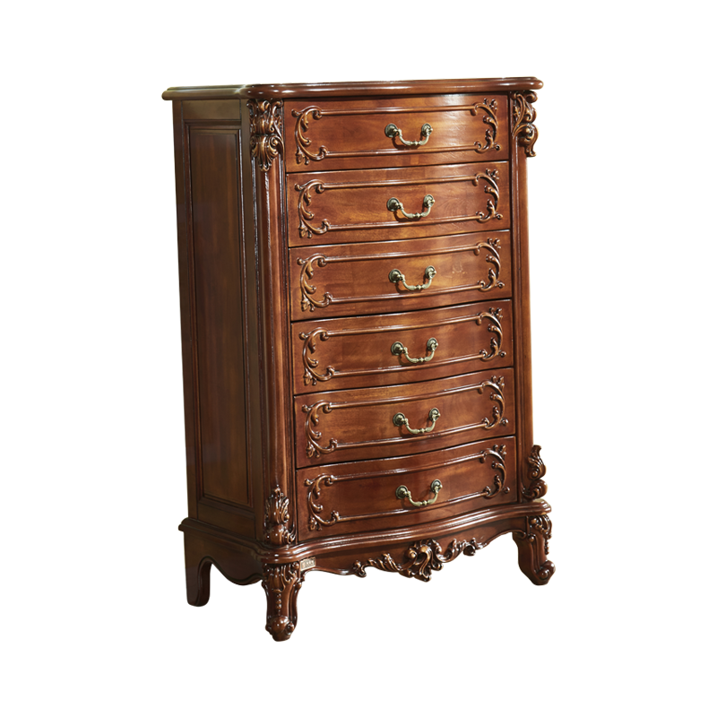 H426 American Luxury Solid Wood Storage Cabinet with four drawer five drawer six drawer bedroom wardrobe