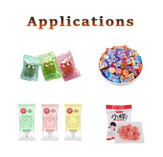 pillow pack chocolate wrapping machine milk candy floss candy packing machine