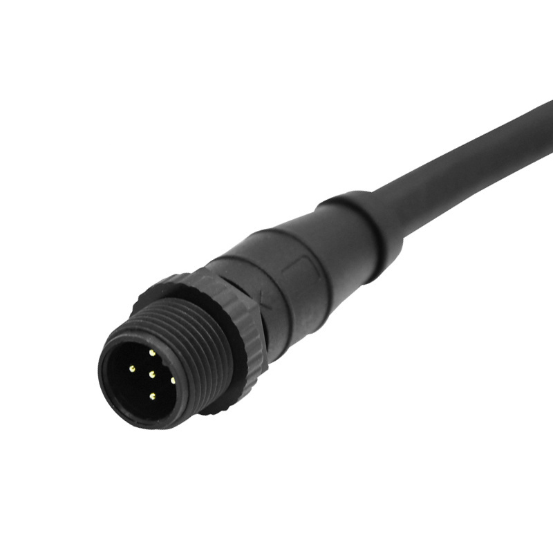 NMEA 2000 Marine Connector CAN Network Male to Female Molded Cable T Power Adapter M12 5 Pin Connector