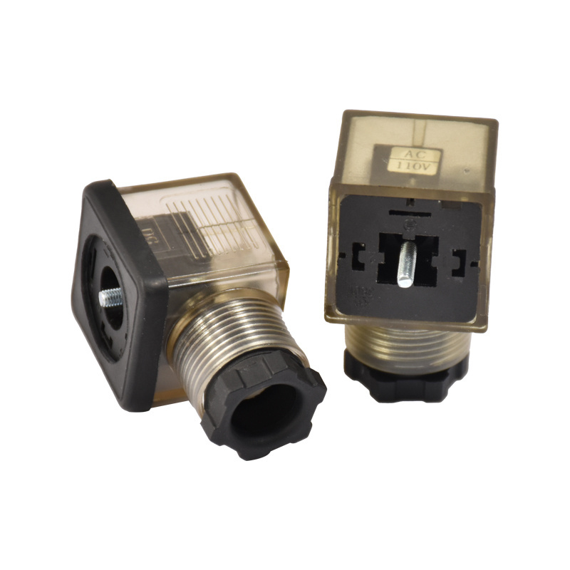 PG 9 Cable Entry - EPDM Flat Din 43650 Connector Omal Form A Valve Connector, 3+Grd, Black