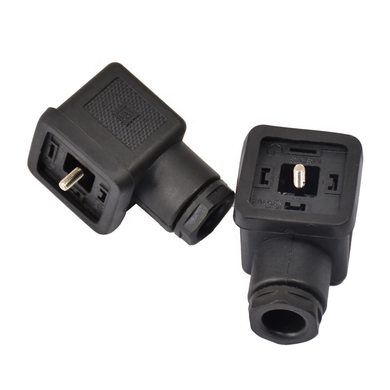 Equivalent Waterproof IP67/ip68 DIN 43650/EN175301 AC/DC Female Male Industrial A/B/C Type Electrical Solenoid Valve Connector