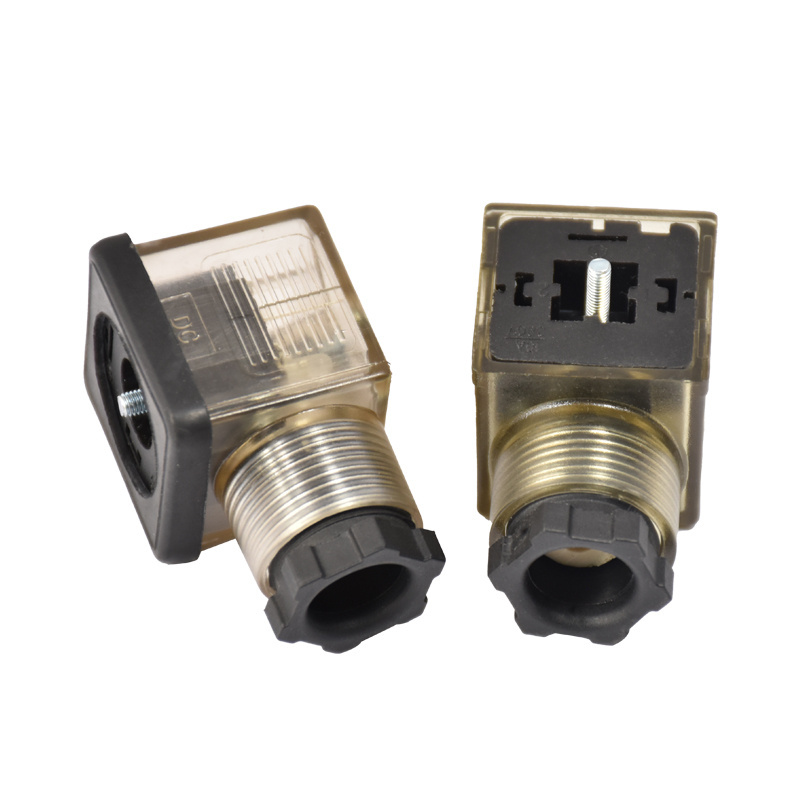 PG 9 Cable Entry - EPDM Flat Din 43650 Connector Omal Form A Valve Connector, 3+Grd, Black