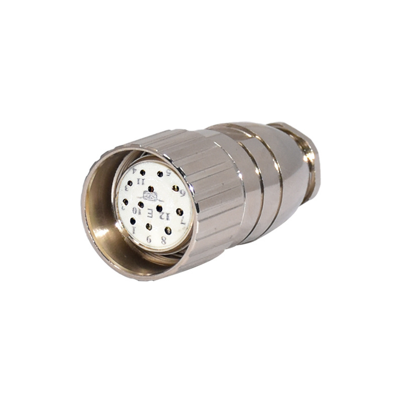 Ip67 Waterproof M23 12 Pin 12PIN 12E Female / Male Plug Encoder Solder Servo Motor Signal Hummel Electrical Power Connector