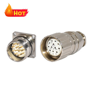 Ip67 Waterproof M23 12 Pin 12PIN 12E Female / Male Plug Encoder Solder Servo Motor Signal Hummel Electrical Power Connector